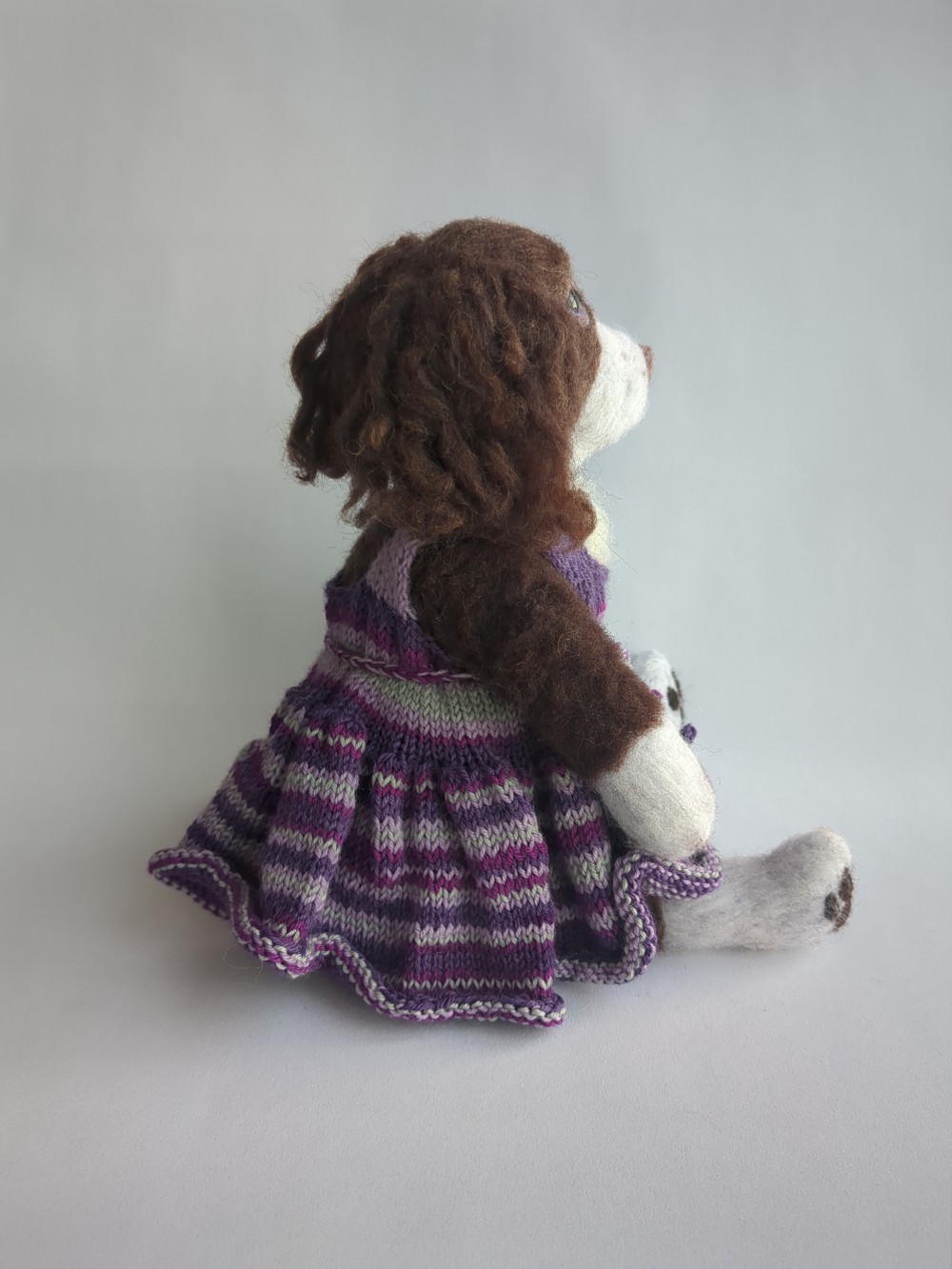 A handcrafted doll of Christy the English Springer Spaniel
