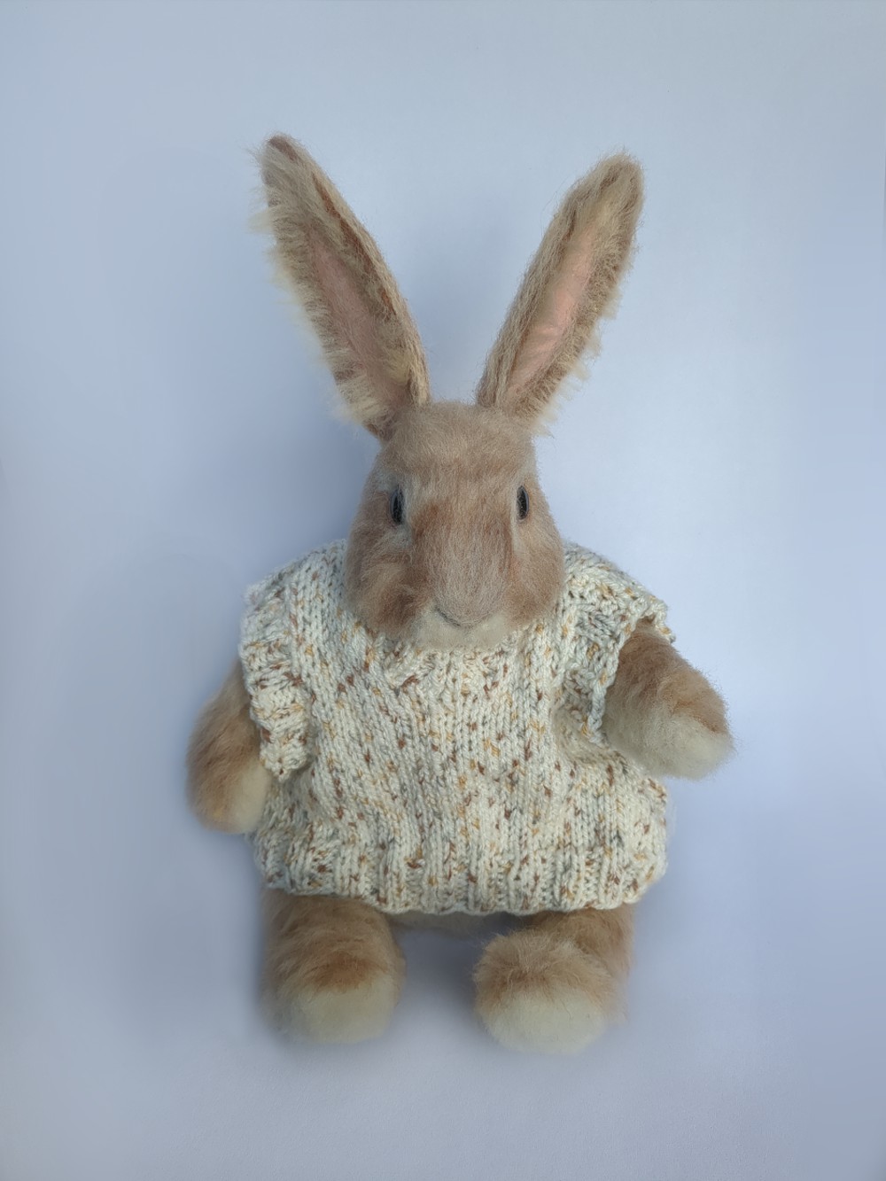 A handcrafted doll of Peetah the rabbit