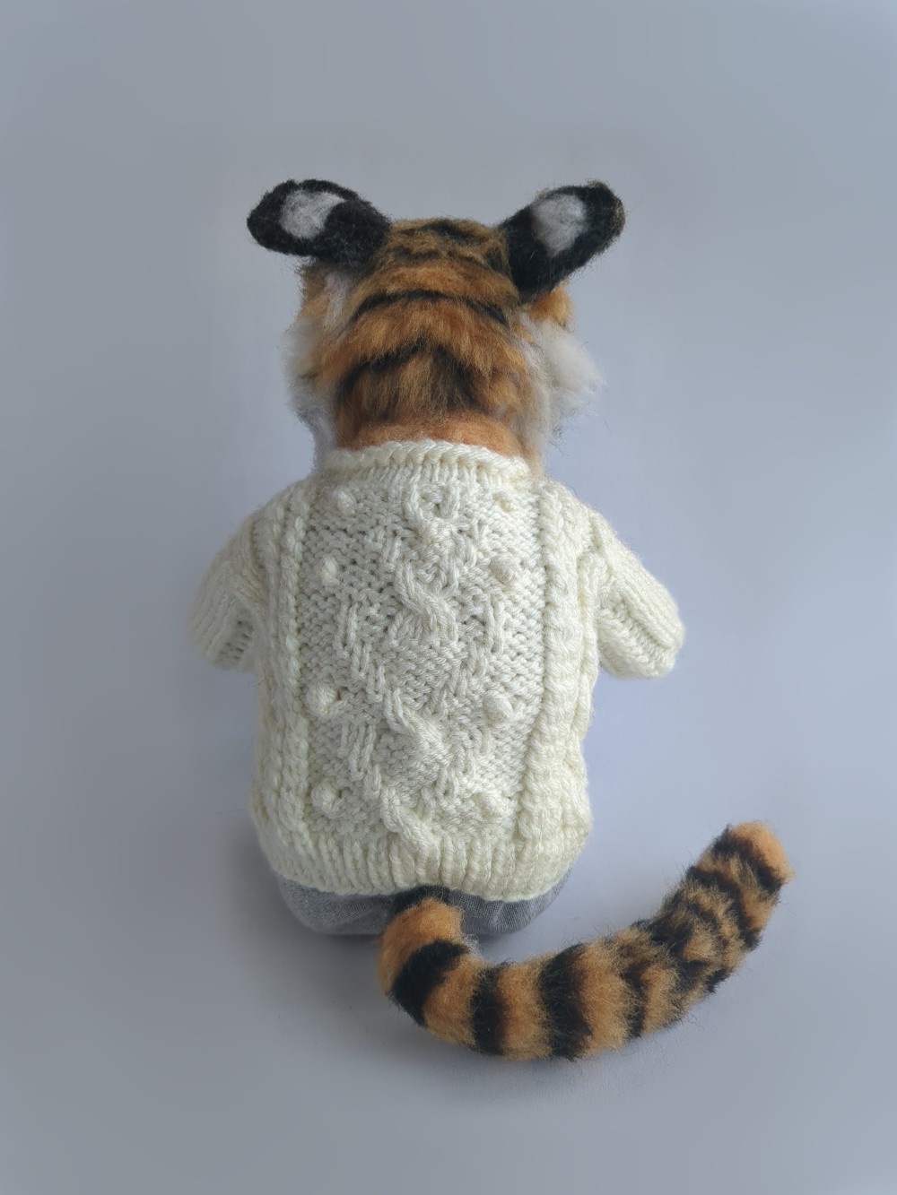 A handcrafted doll of Torachan the Siberian Tiger